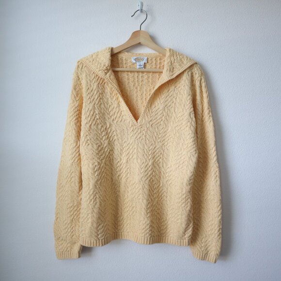 Talbots Knit Sweater with Sailor Collar | L - Picture 2 of 7